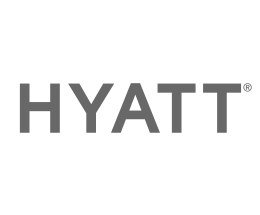 The HYATT logo in bold, uppercase black letters on a white background, with a registered trademark symbol.