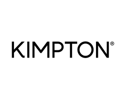 Black text logo displaying the word "KIMPTON" in all capital letters with a registered trademark symbol. White background.